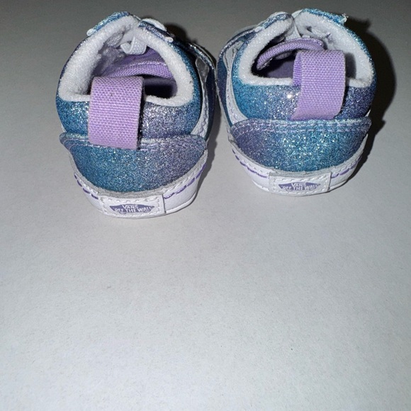 Vans Old Skool sneakers / baby / purple and blue sparkles / size 1 / EUC - Picture 4 of 5